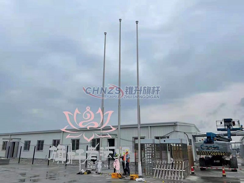 不锈钢旗杆安装